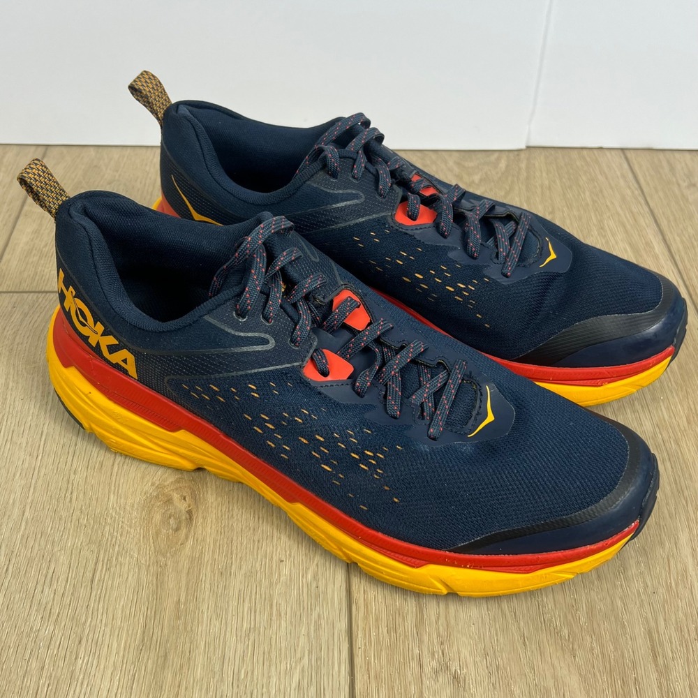 Hoka One One Challenger ATR 6 Navy Blue Trail Shoes. Mens 12.5